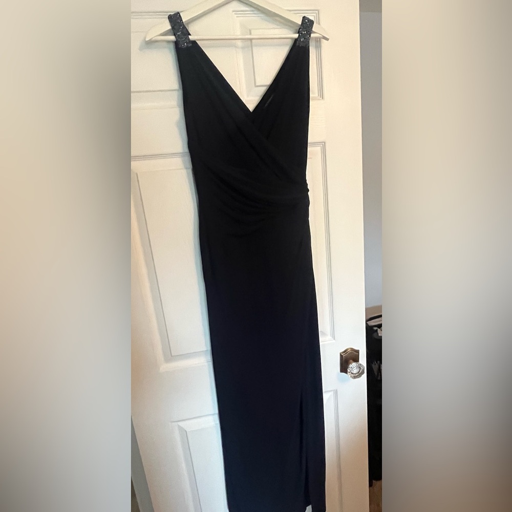 Ralph Lauren Navy Maxi Formal Dress